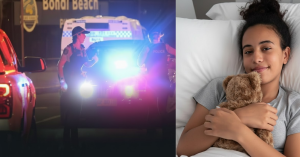 ONLY 14, SHE PUT HER BODY OVER TWO CHILDREN, AND SAVED THEIR LIVES AT THE BONDI BEACH