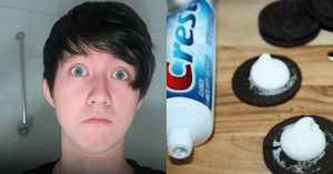 A “prank” that ended in a courtroom. man being arrested for giving homeless man a oreo filled with toothpaste