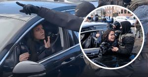 SURROUNDED BY OFFICERS,SHE KEPT SAYING SHE ISAUTISTIC, DISABLED, ANDONLY WANTED TO GET TO A, DOCTOR APPOINTMENT.