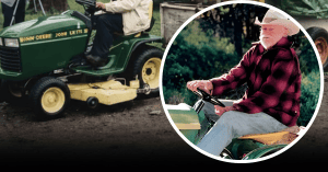 AT 73 AND BARRED FROM DRIVING, ALVIN STRAIGHT RODE A LAWNMOWER 240 MILES TO SEE HIS BROTHER AFTER A STROKE