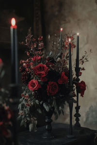 10 Gothic Wedding Ideas with Black Lace and Velvet Details
